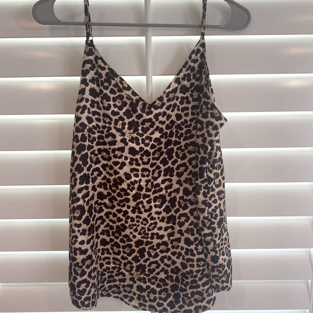 Leopard print tank top. Size M.